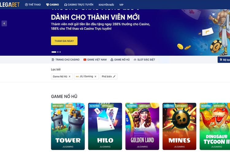 Top 5 games nổ hũ đáng chơi của nhà Jiligaming trên LegaBet